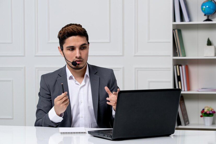 Virtual CFO reviewing financial reports